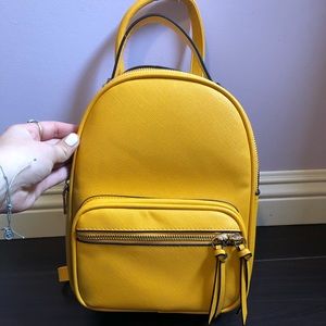 yellow backpack/purse
